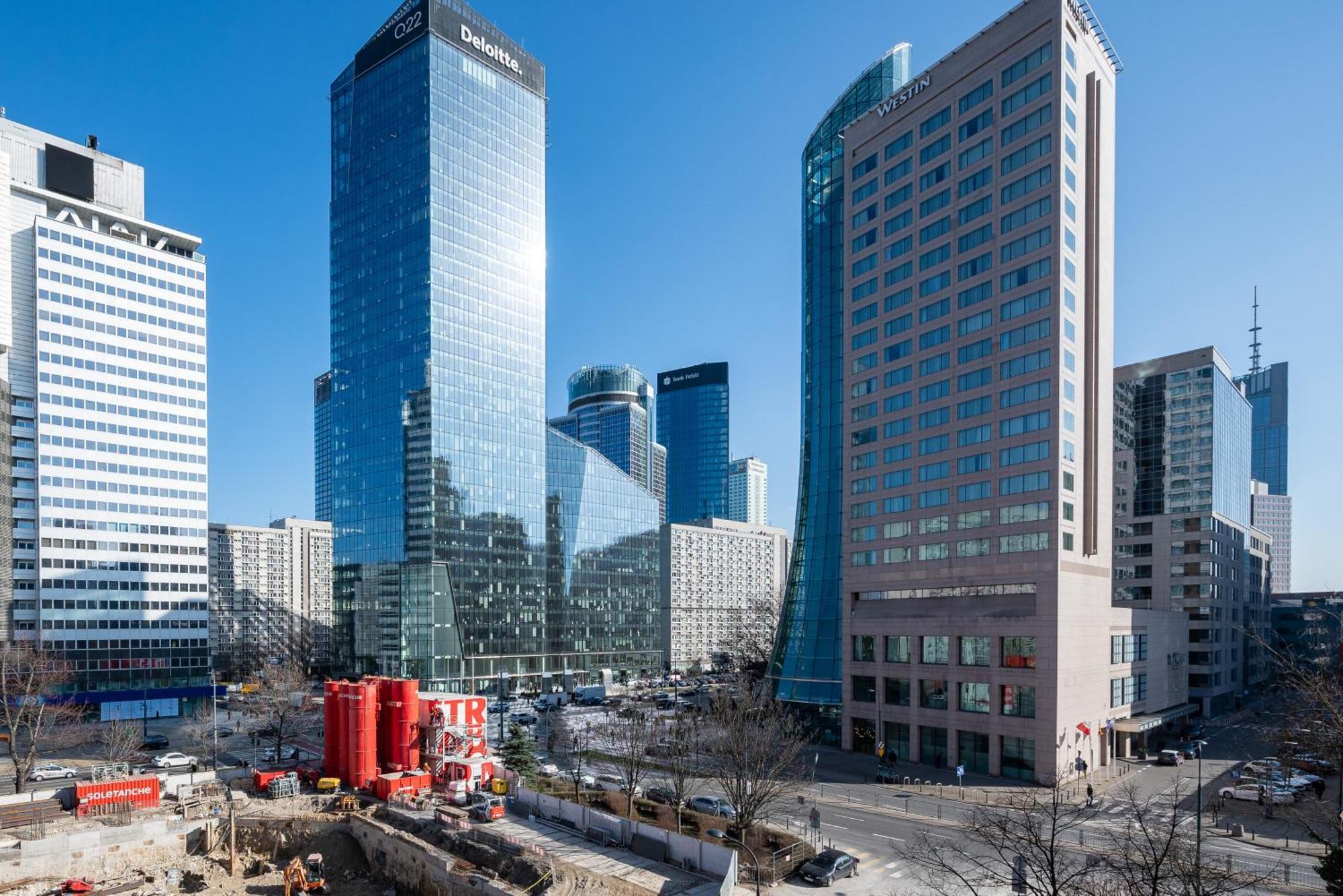 Grzybowska Blue City Centre Apartment Warsaw Ngoại thất bức ảnh